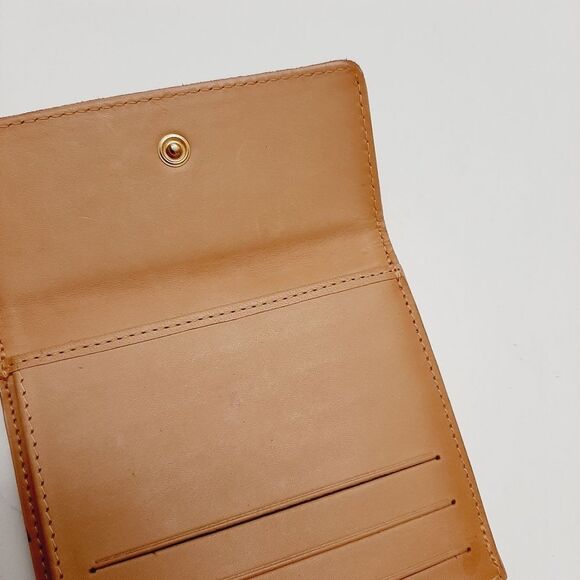 CELINE Vintage C Macadam Logo Pink Genuine Suede Leather Square Triomphe Wallet - Picture 13 of 16